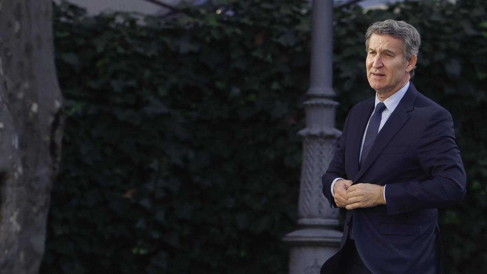 El presidente del PP, Alberto Núñez Feijóo, el miércoles 25 de febrero.