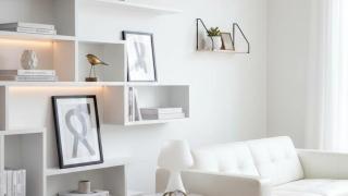 Imagen de una habitación con la estantería.