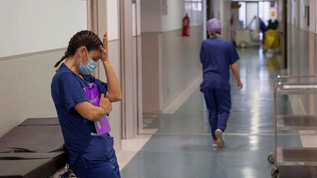 Una residente en su jornada laboral.