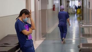 Una residente en su jornada laboral.