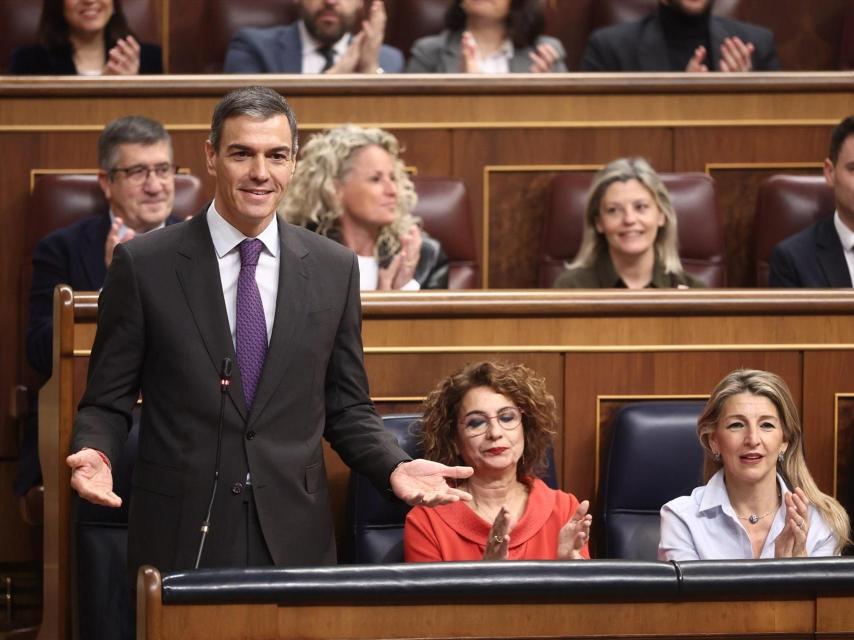 Pedro Sánchez en el Congreso de los Diputados.