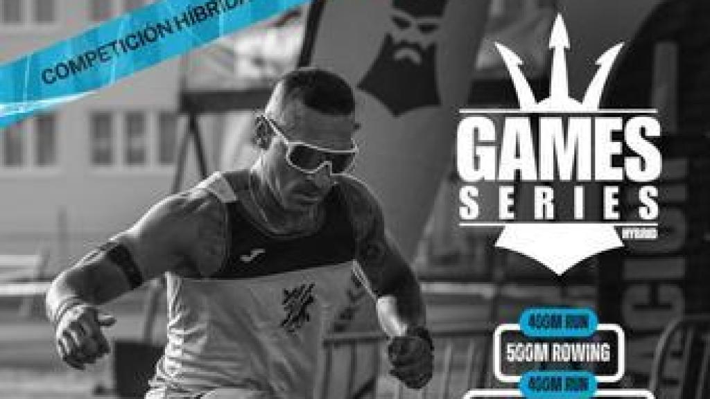 Cartel de la prueba de carrera fitness Game Series