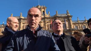 El eurodiputado, Jorge Buxadé en Salamanca.