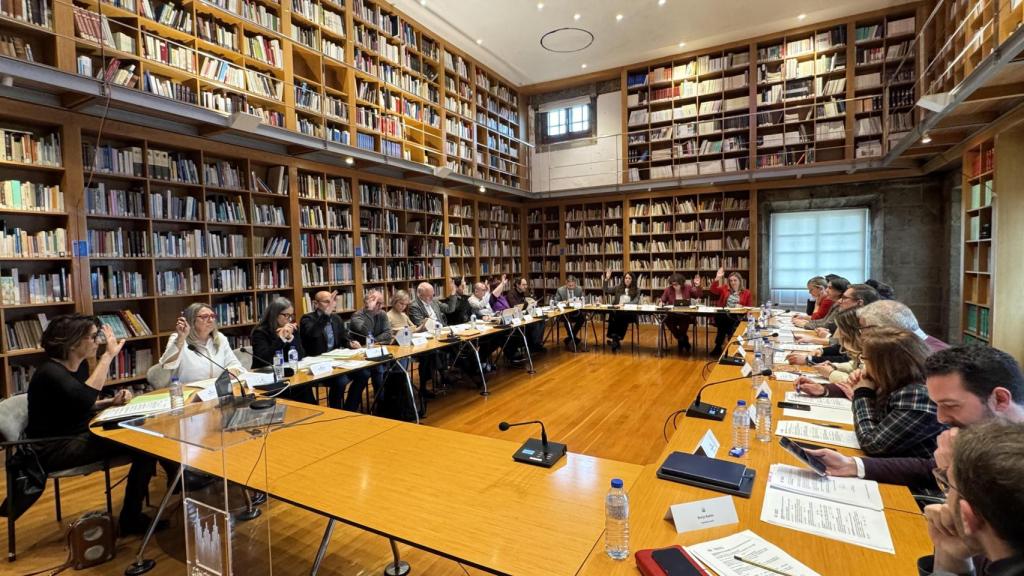 Imagen del pleno de Santiago celebrado esta mañana.