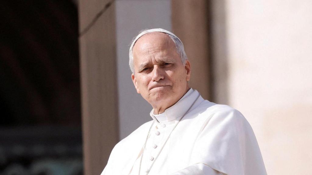 El papa León XIV la semana pasada durante una audiencia en la plaza de San Pedro.