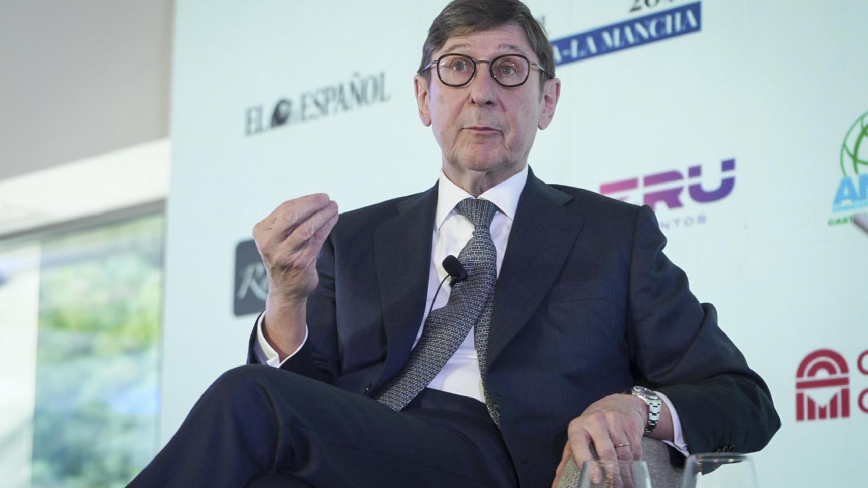 José Ignacio Goirigolzarri, presidente de Deusto Business School, durante su intervención en la primera jornada del V Foro Económico Español de Castilla-La Mancha 'Los desafíos de Castilla-La Mancha ante un nuevo escenario nacional e internacional'.