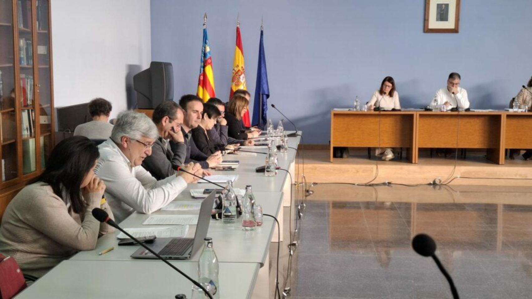 El pleno donde se han firmado los presupuestos.