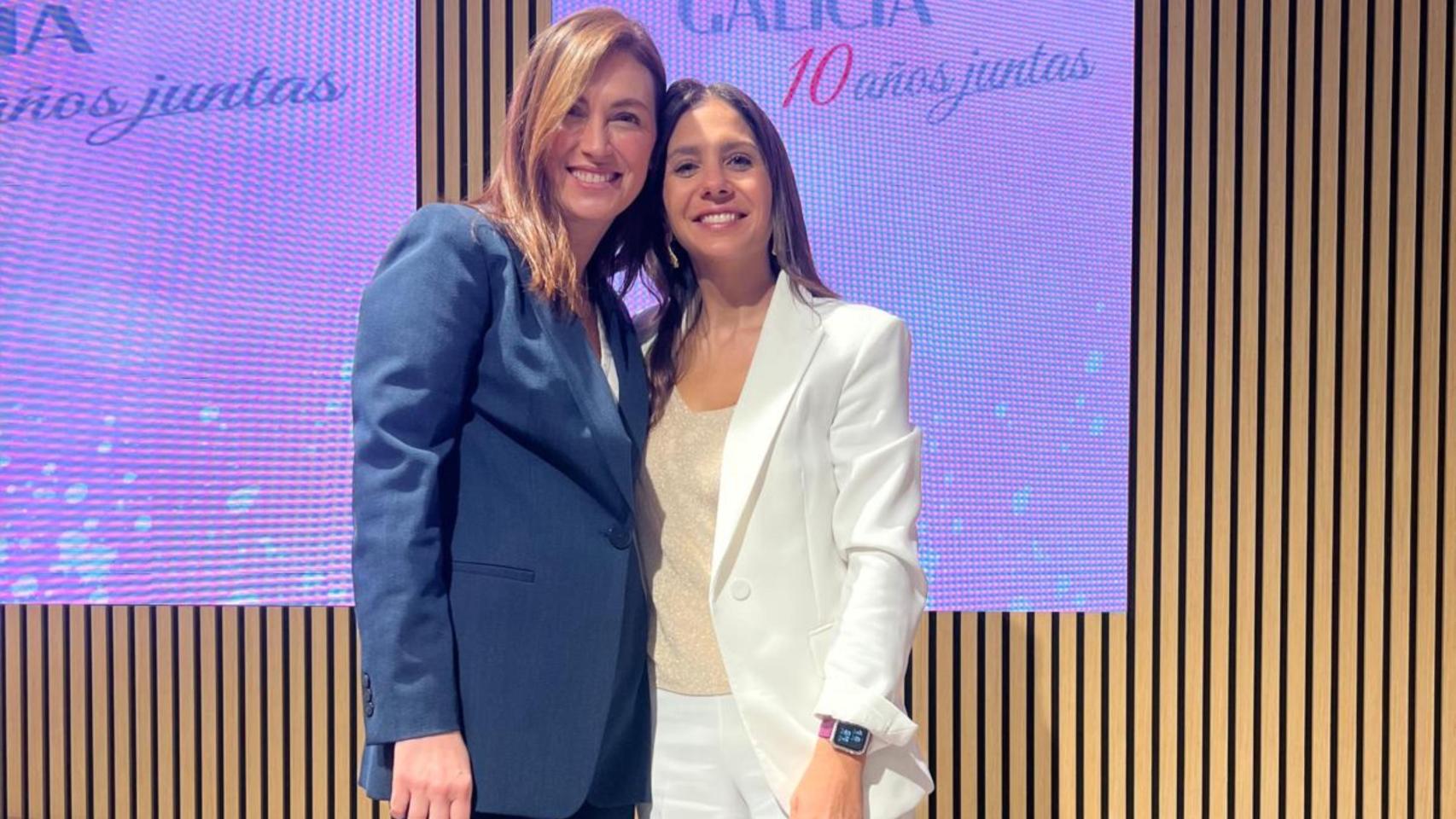 Gala Llano, a la izquierda; y Susana Pérez, a la derecha