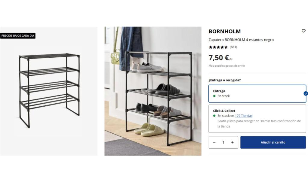 Estante para zapatos Jysk 'Bornholm'