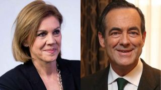 Los expresidentes castellanomanchegos María Dolores Cospedal y José Bono.