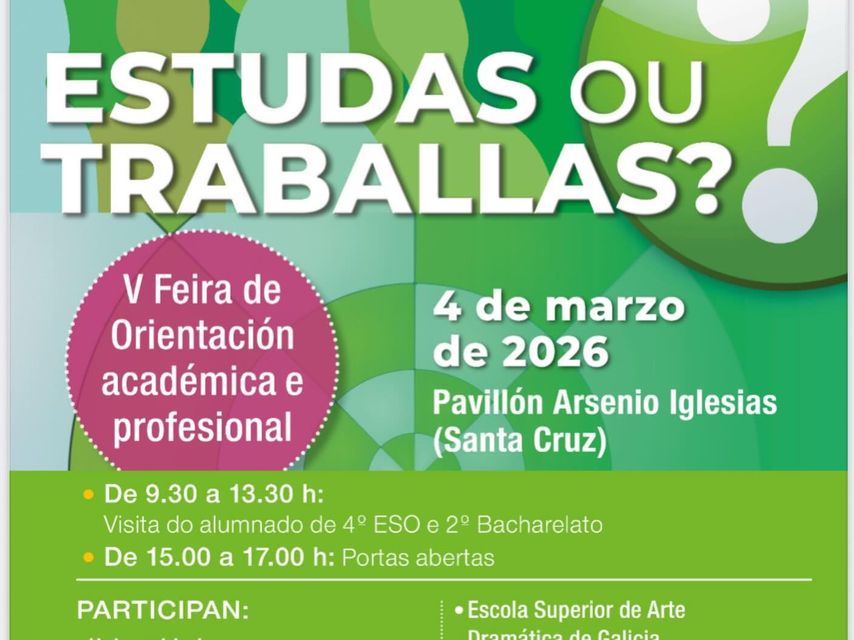 Cartel de la V Feira de Orientación Académica