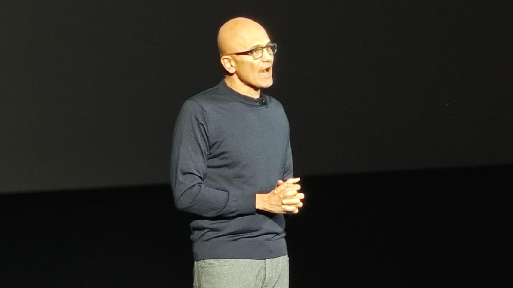 Satya Nadella, CEO de Microsoft, en Madrid.