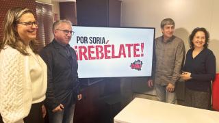 Los candidatos Ángel Ceña, Inmaculada Ramos y Juan Antonio Palomar presentan una hoja de ruta que recorrerá la provincia de punta a punta