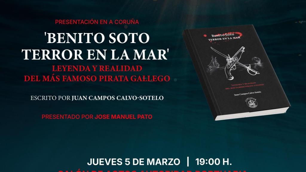 A Coruña acoge el 5 de marzo la presentación de un libro sobre el último pirata Atlántico