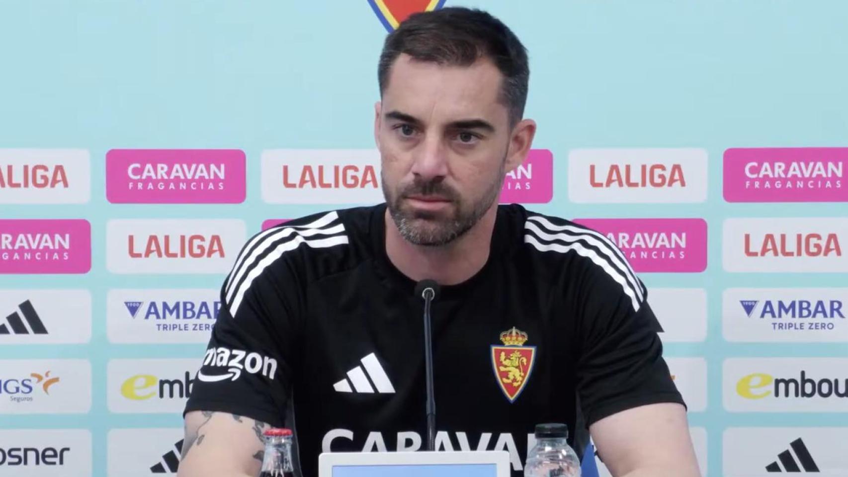 Rubén Sellés, en la previa del Real Zaragoza - Burgos.