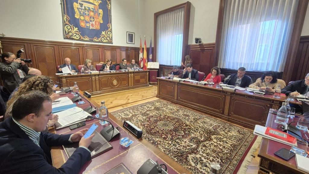 Celebración del Pleno de la Diputación de Palencia de este jueves