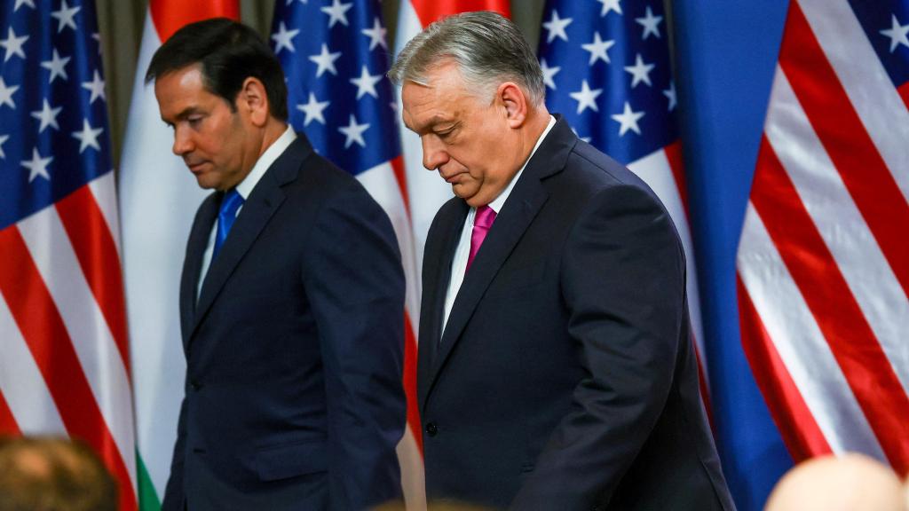 US Secretary of State, Marco Rubio, with Viktor Orbán, Hungarian Prime Minister.