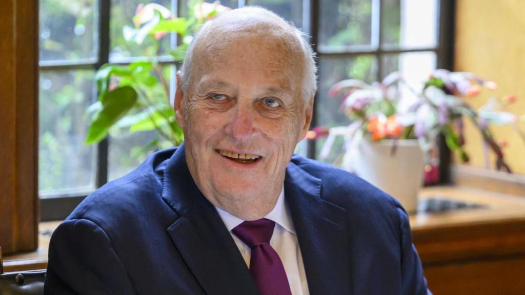 Harald de Noruega en un acto en Londres en 2025.