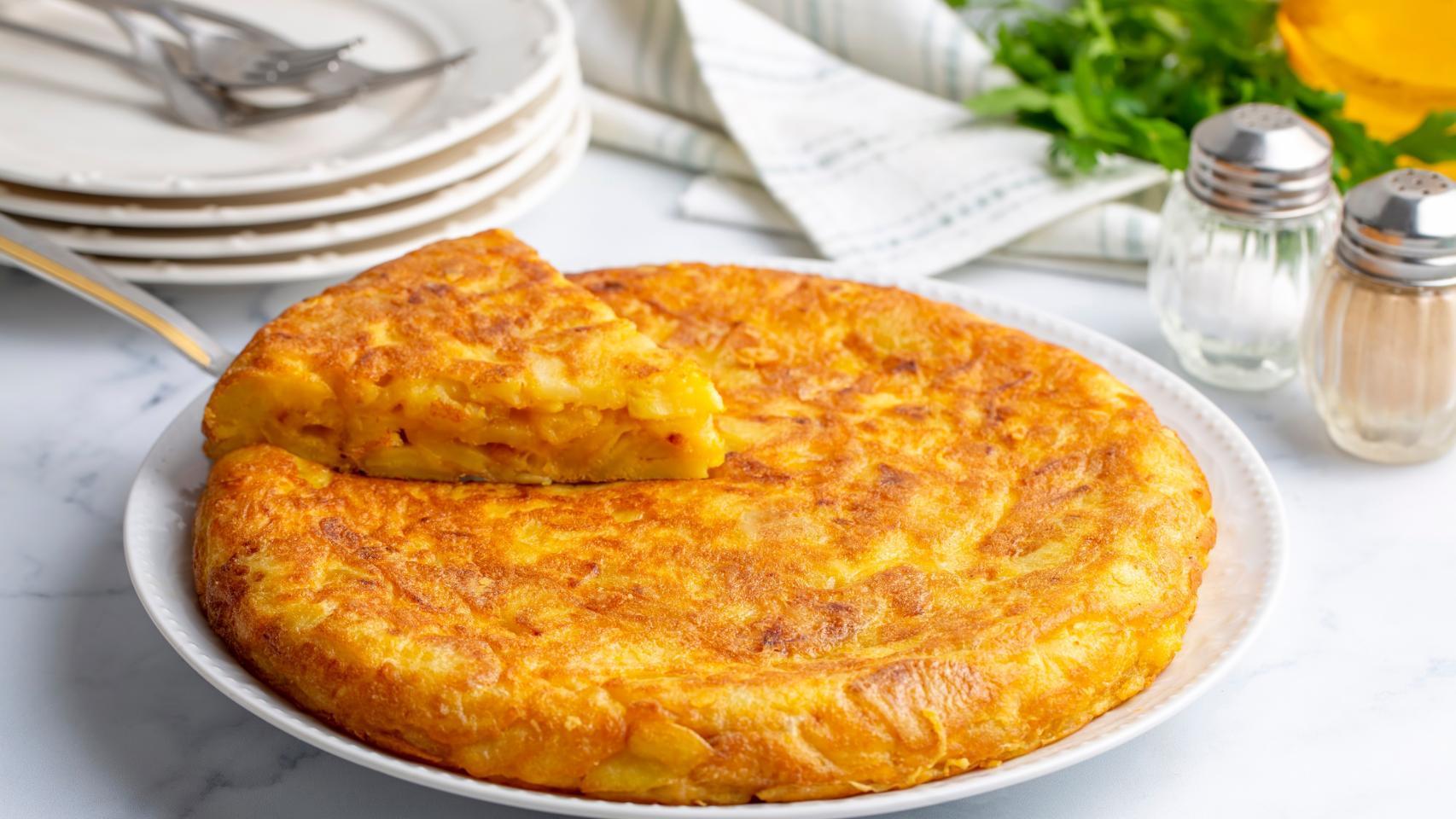 Una tortilla de patatas tradicional.