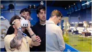 Los jugadores del Dépor visitan el Museo.