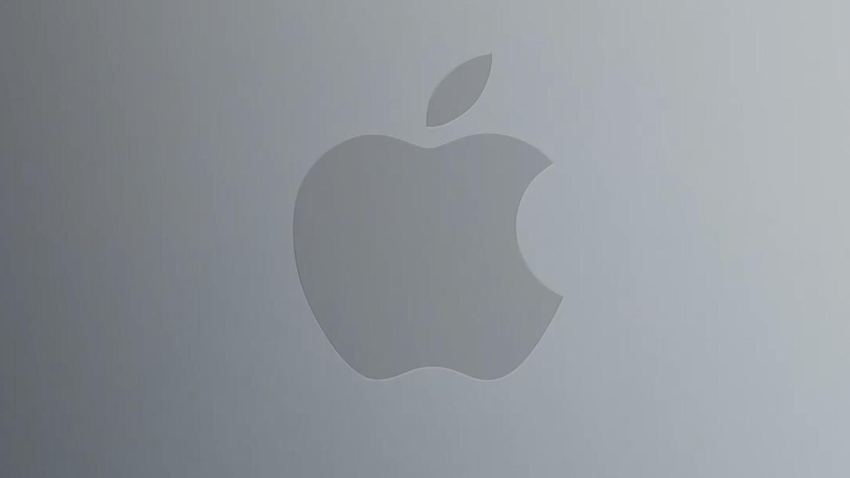 Logo de Apple del anuncio de Tim Cook.