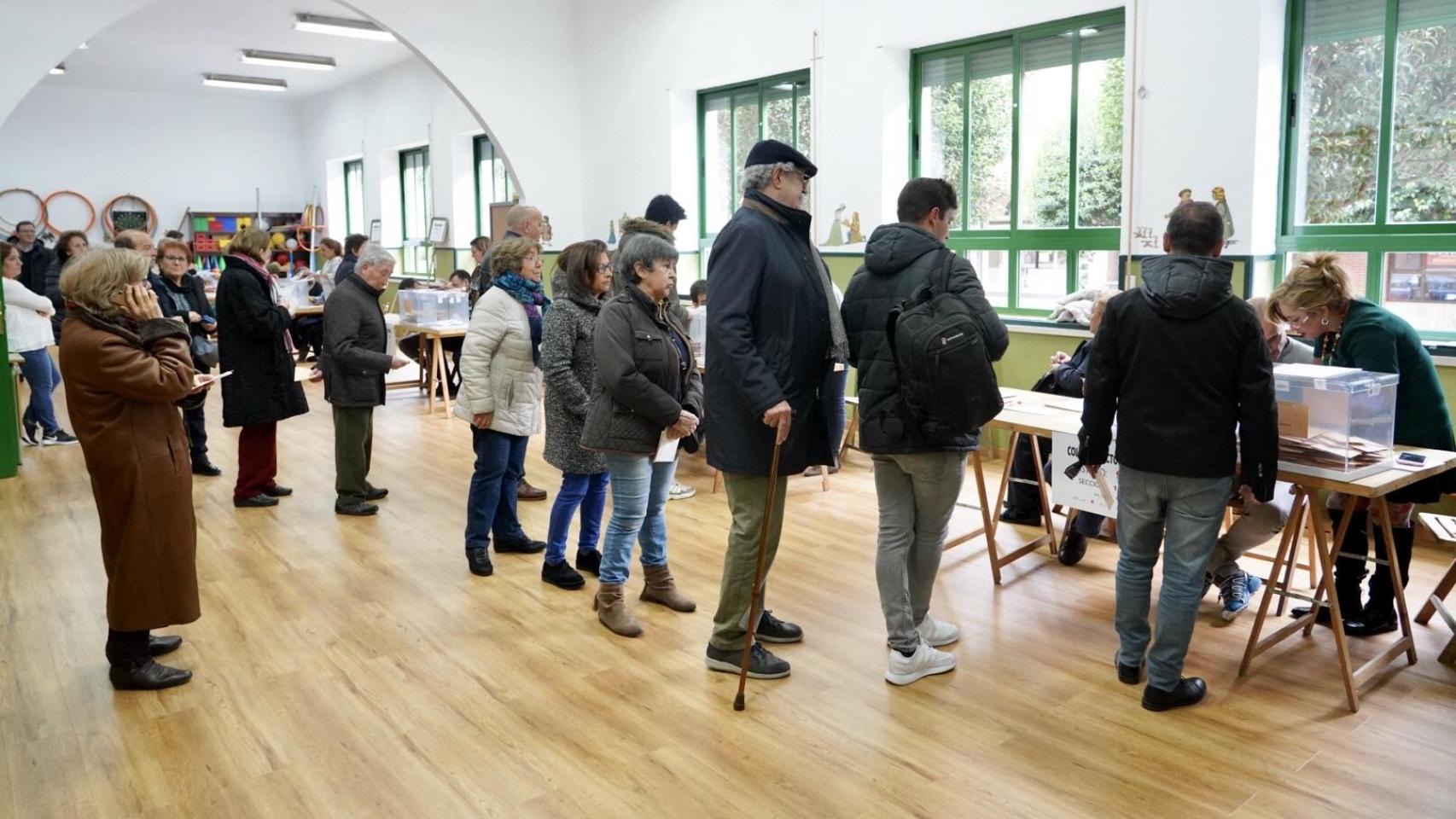 Una jornada electoral en Valladolid