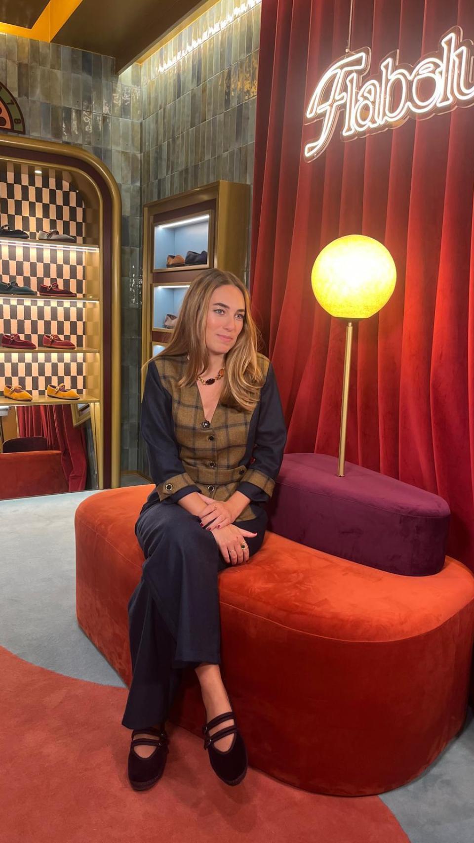 Beatriz de los Mozos en una tienda de Flabelus.