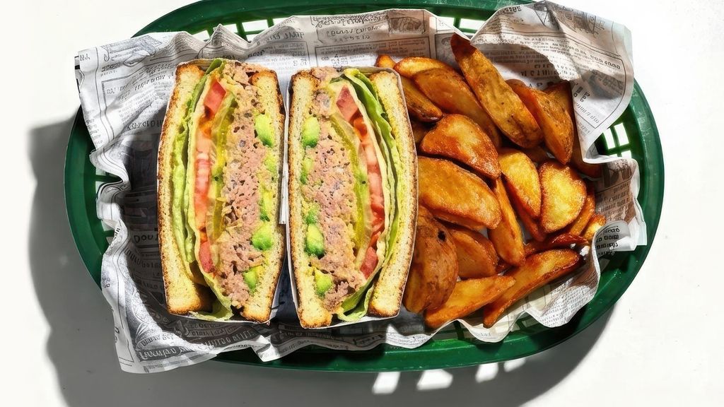 El suculento sándwich de atún del Tostatto.