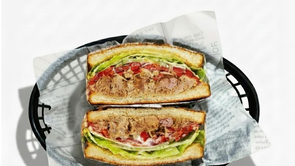 El sándwich pulled pork con alioli.