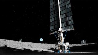 Ilustración del nuevo reactor nuclear de Lockheed Martin para la Luna.