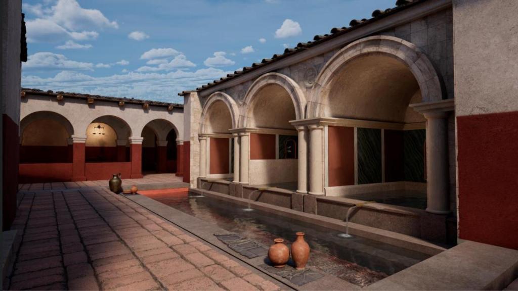 Lirio de agua de pescado. Reconstrucción virtual por Digivisión.