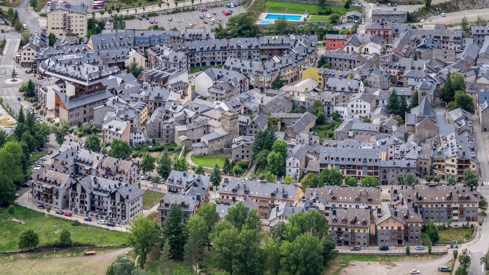 Imagen panorámica de Benasque