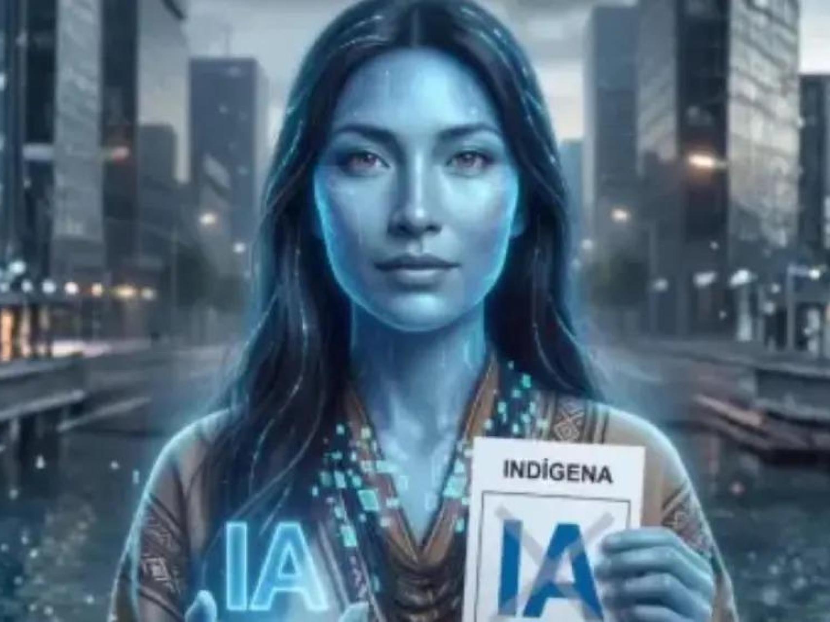 Gaitana, la candidata indígena a las elecciones legislativas de Colombia.
