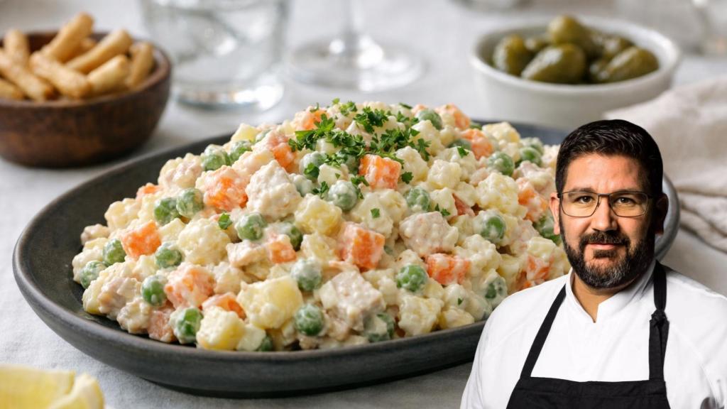Dani García, chef: Para mejorar la ensaladilla rusa, ponle huevo frito, tritura aceitunas rellenas de anchoa y echa la mayonesa justa