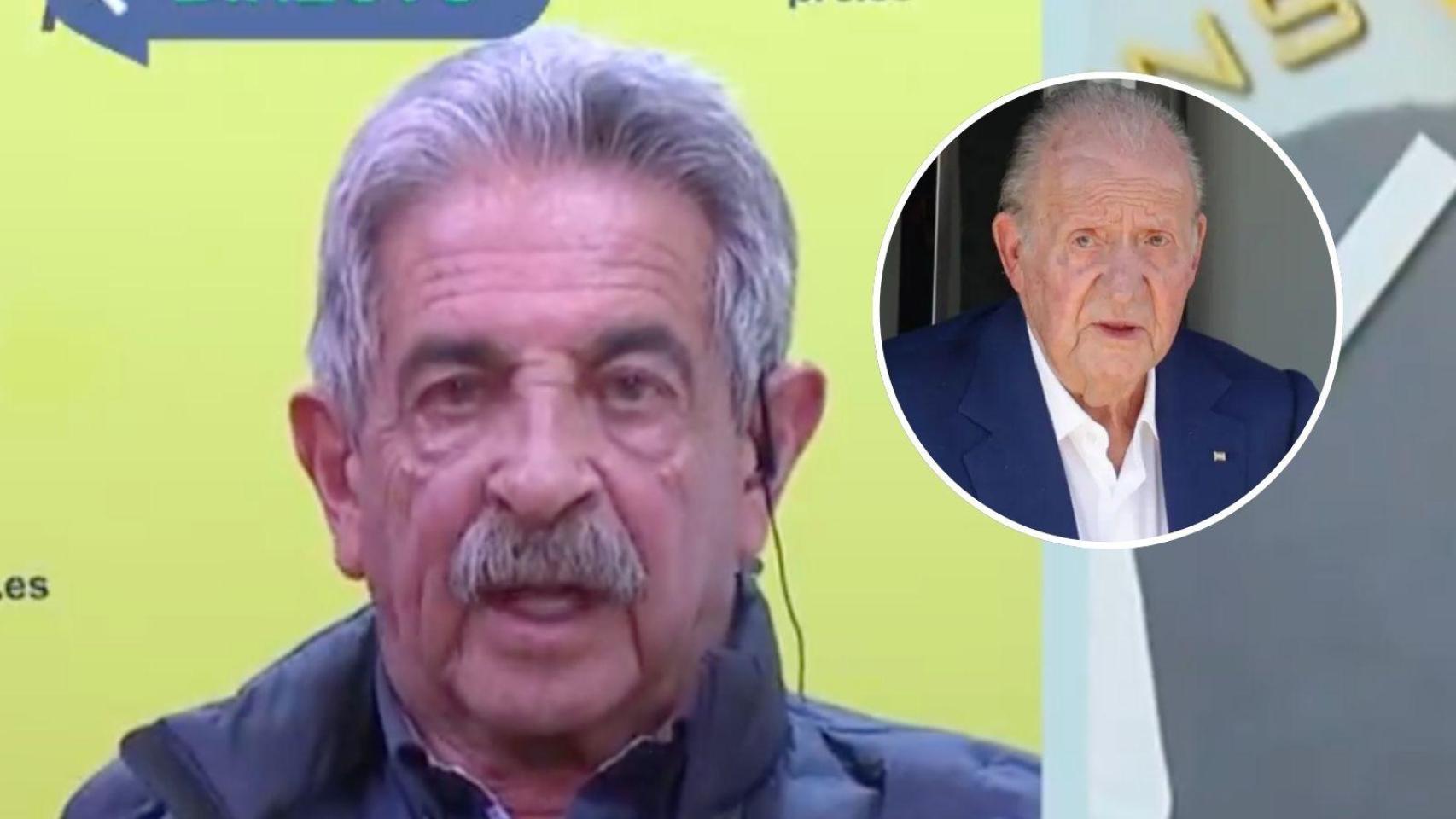 Miguel Ángel Revilla y el rey Juan Carlos en un montaje de BLUPER