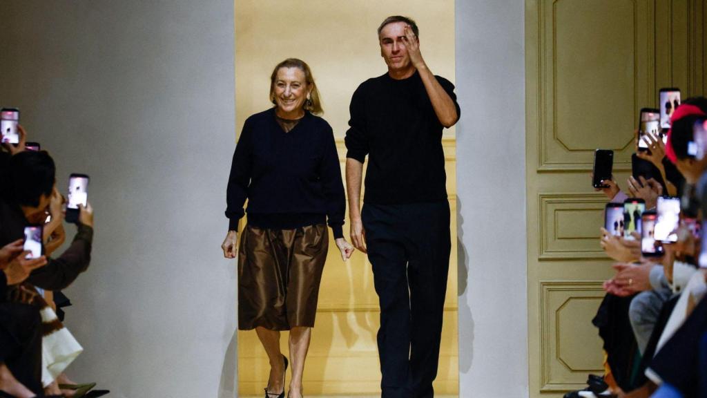 Miuccia Prada y Raf Simons.