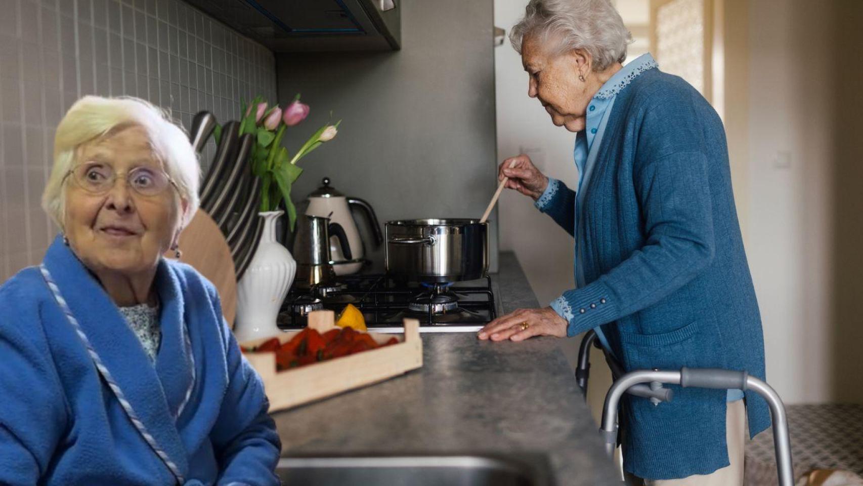 Montaje de Francisca Castañares Ibáñez, conocida como Paca.