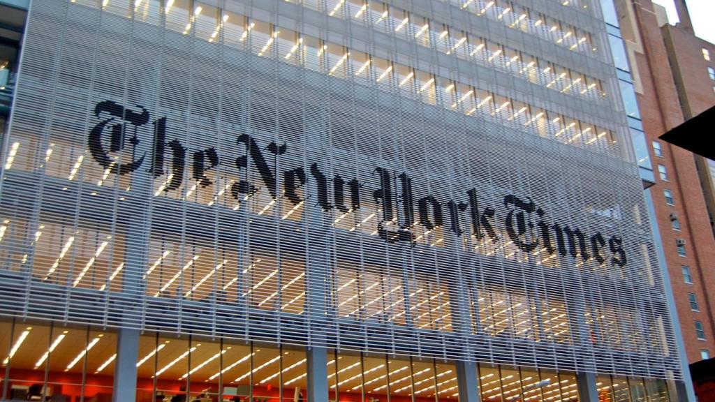 Fachada del edificio de 'The New York Times' en Nueva York.