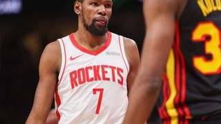 Kevin Durant, durante un partido de los Houston Rockets