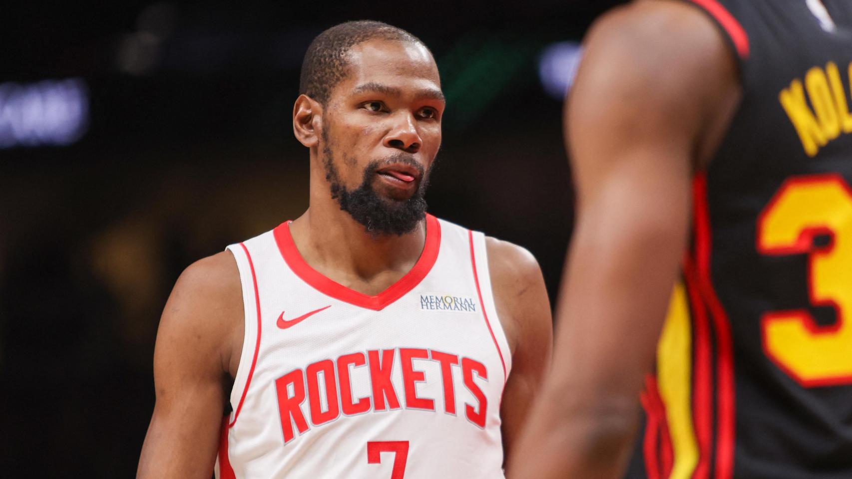 Kevin Durant, durante un partido de los Houston Rockets