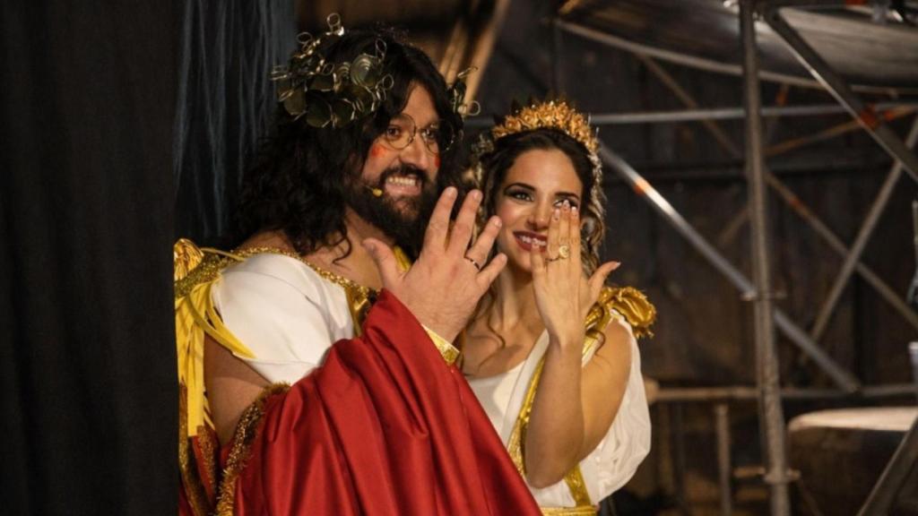 Manu Sánchez, el día de su boda con Lorena Sánchez, en el Carnaval de Cádiz 2026, el 14 de febrero.