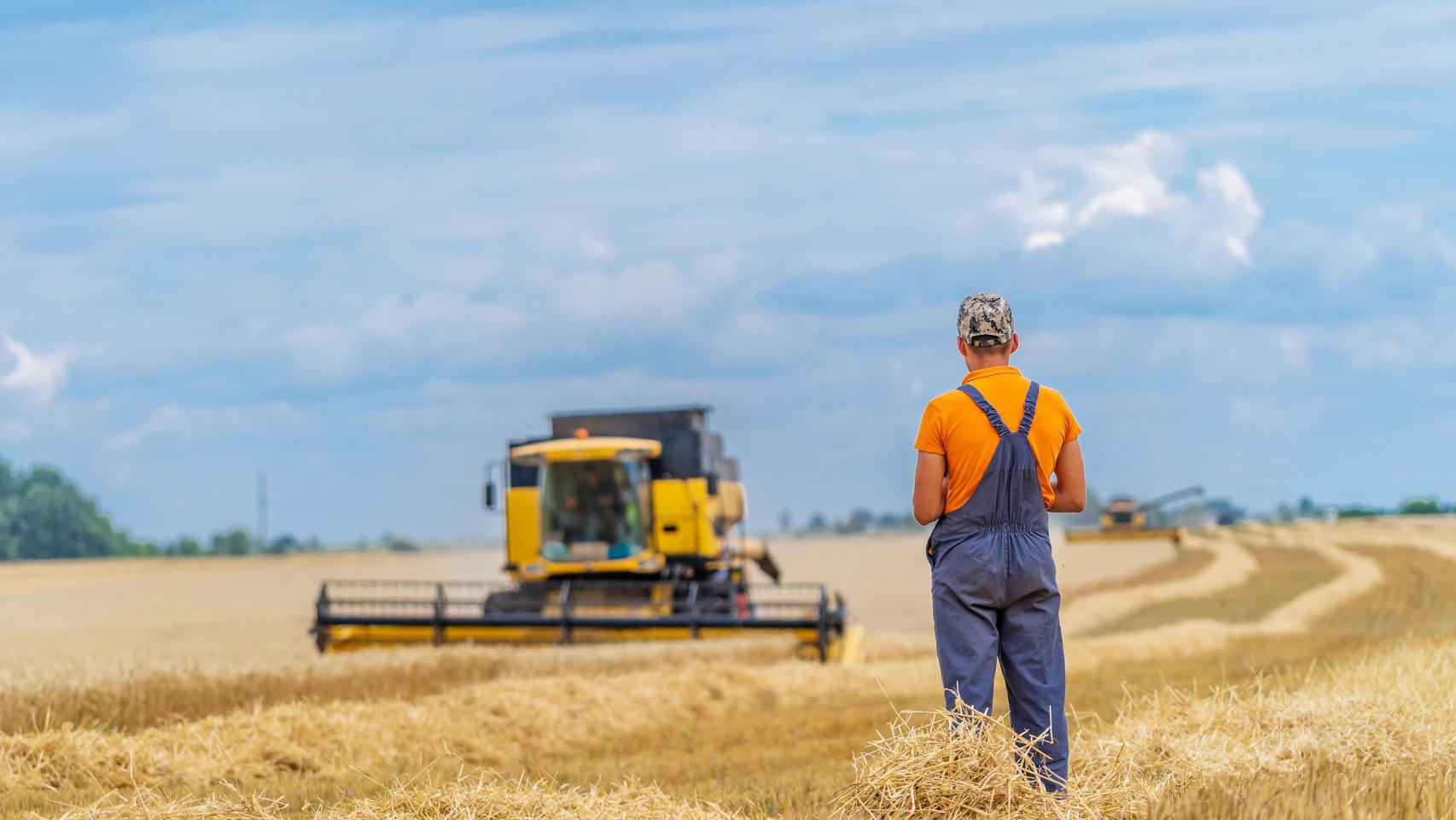 Imagen de archivo de un agricultor.