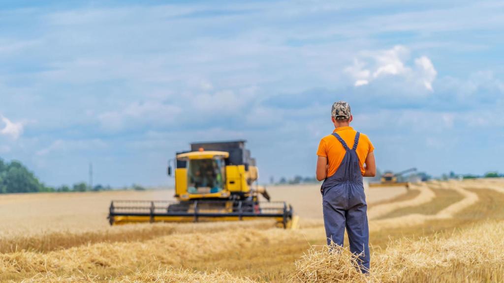 Imagen de archivo de un agricultor.