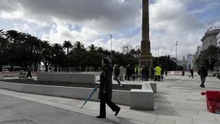 Reforma de los Cantones en A Coruña, a 27 de febrero.