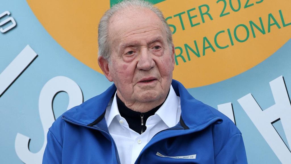 Juan Carlos de Borbón en una de sus últimas visitas a Sanxenxo para participar en las regatas.