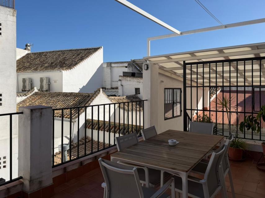 Imagen de la terraza de uno de los apartamentos.