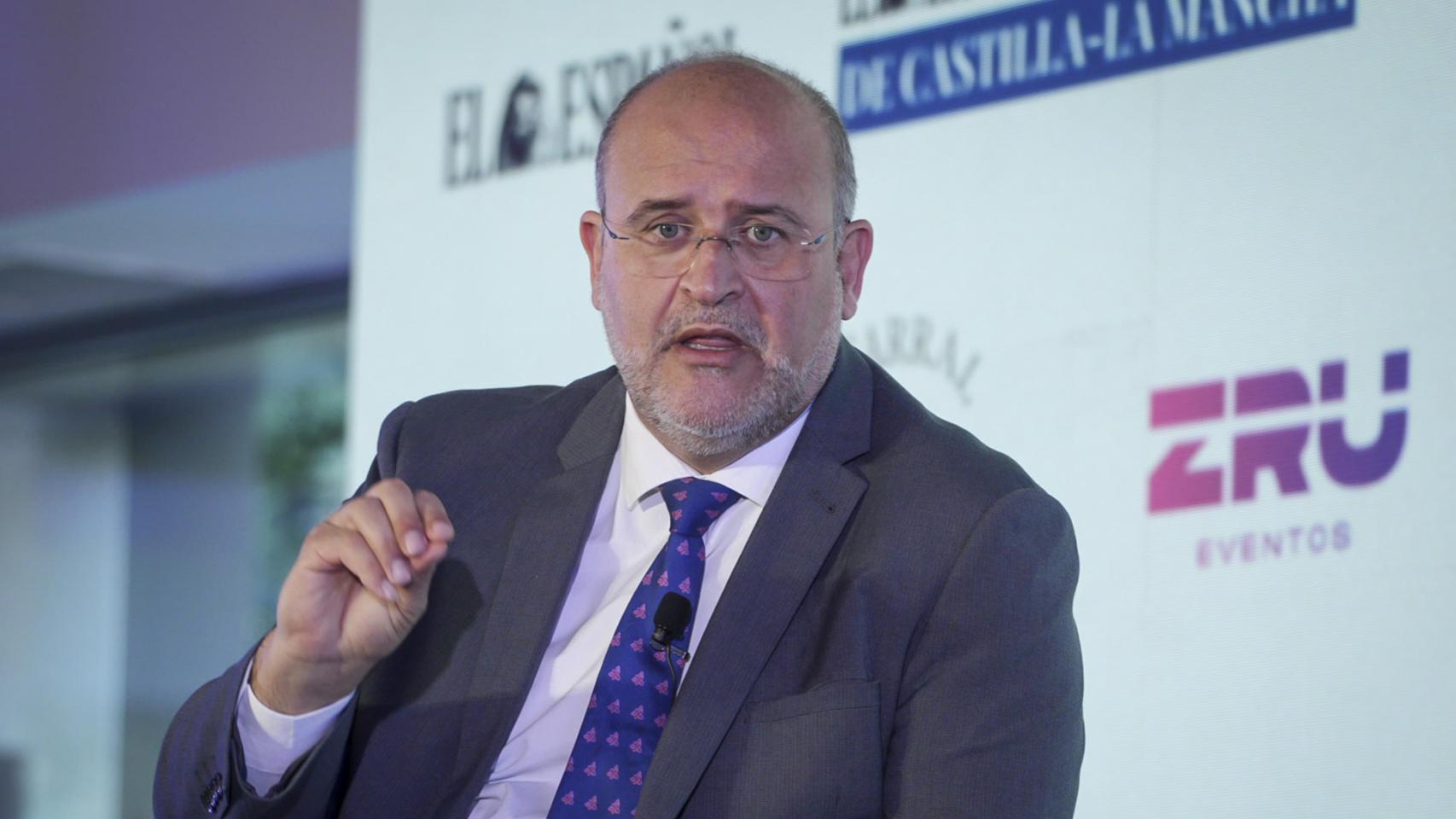Martínez Guijarro, vicepresidente de la Junta de Comunidades, en el evento de EL ESPAÑOL de Castilla-La Mancha.