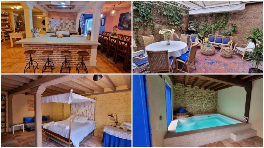 Diferentes espacios de la 'casa azul' de Lucía Bosé.