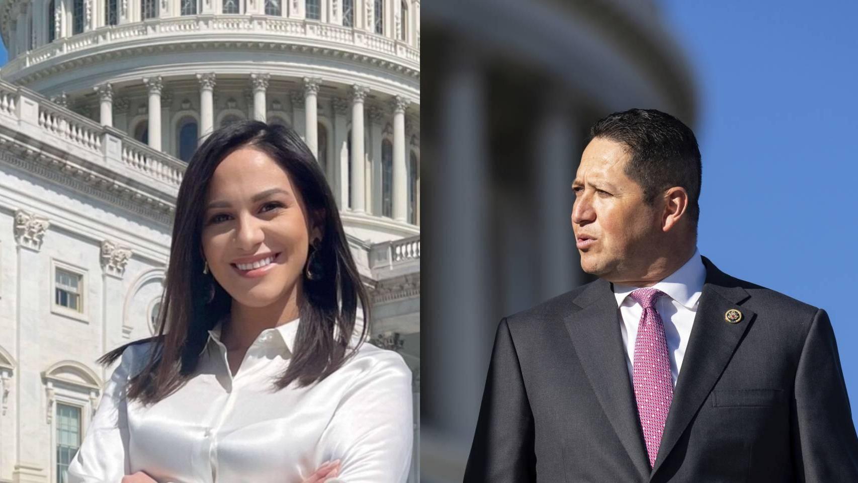 Regina Ann Santos-Aviles (izqda) que se quitó la vida tras ser presuntamente acosada por el republicano Tony Gonzáles (drcha).