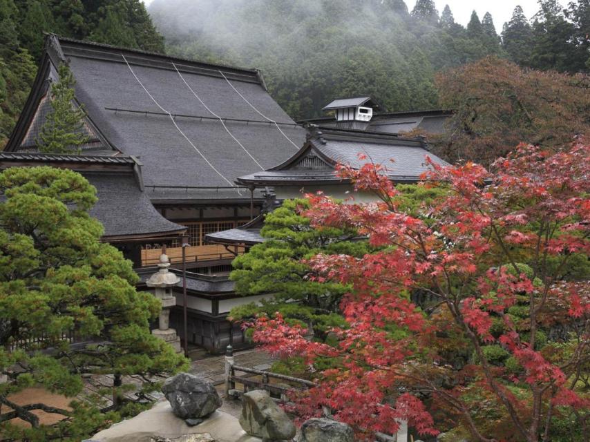 Alrededores del templo de Koyasan.